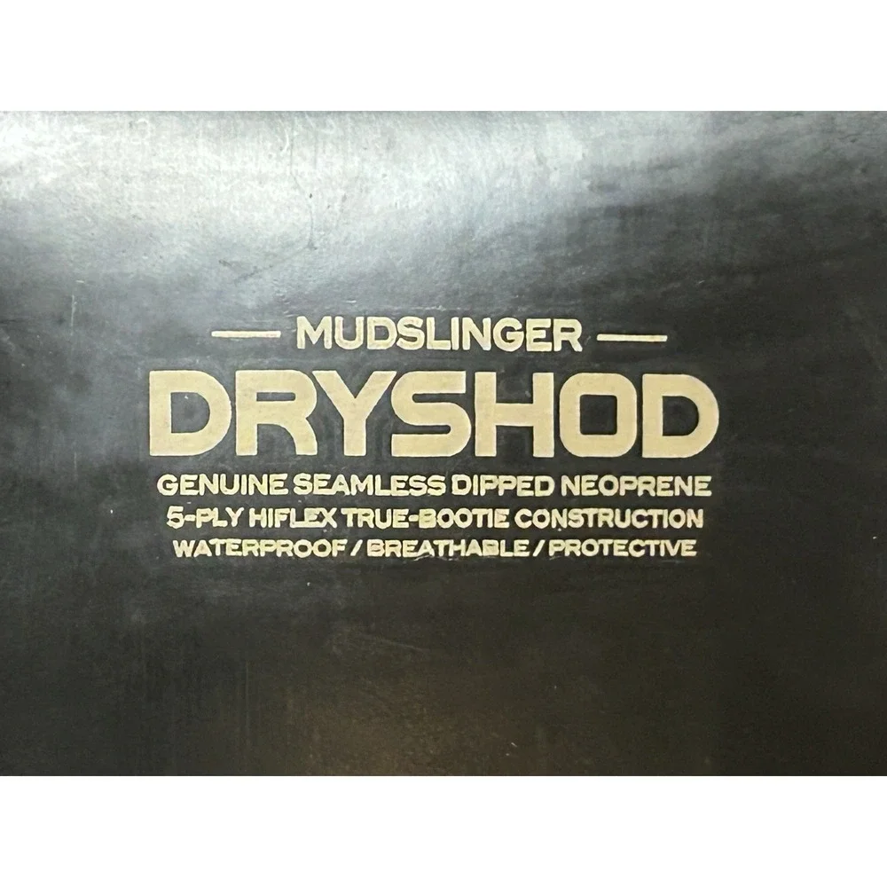 DRYSHOD Mudslinger Boots Men's Size 12 / 12.5 Black Waterproof Steel Shank